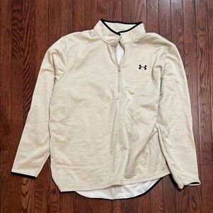 Under Armour Men's Cream Quarter-Zip Shirt